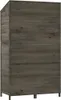 The back view of a wooden storage shed. Podgląd zdjęcia produktu