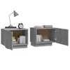 The Living Store Nachttisch Grau Sonoma 100x35x40 cm Produktbild-Vorschau 3