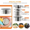 Outdoor-Edelstahl-Camping-Kochgeschirr-Set Wandern Produktbild-Vorschau 9