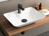 Aqua Bagno Design Keramik Aufsatzwaschbecken Eckig Produktbild-Vorschau 1