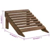 vidaXL Poltrona da giardino con poggiapiedi in legno Anteprima dell’immagine prodotto 9