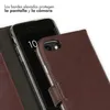 Funda de Cuero Auténtico tipo Libro para Apple iPhone SE Vista previa de la imagen del producto 4