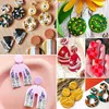 A collage of various handmade polymer clay earrings with different designs and colors. Náhled obrázku produktu