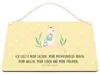 Mr. & Mrs. Panda Schild Katze Blumen DIN A4 - Gelb Pastell Produktbild-Vorschau 3