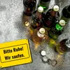 Metallschild in 15x20 cm mit Alkohol-Spruch Bitte Ruhe! Wir Produktbild-Vorschau 5
