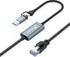 USB C USB A auf RJ45 Ethernet Kabel 2m LAN Adapter 1000Mbps Produktbild-Vorschau 1