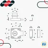 KOTARBAU® 3er Set Möbelschloss 40x40mm zum Aufschrauben für Produktbild-Vorschau 7