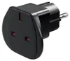 Reiseadapter UK auf Europa, schwarz für Geräte aus UK (Typ Produktbild-Vorschau 1