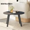 Outsunny Beistelltisch Balkontisch aus Metall Rund Produktbild-Vorschau 7