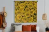 MuchoWow® Wandteppich Wandbehang Rosen - Gelb - Produktbild-Vorschau 4