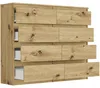 Komoda 120 cm 8 zásuvek skříňka FRAMIRE R-120-S8 artisan Náhled obrázku produktu 5