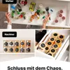 Zimilo Gewürzgläser Eckig Set, 10 X 220 ml Vorratsgläser Produktbild-Vorschau 7