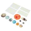 14 stücke Leuchtende Planeten Wandaufkleber Glow in The Produktbild-Vorschau 4