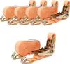 5x Profi Ratschen Spanngurt Spanngurte Zurrgurt 2-tlg 6m Produktbild-Vorschau 1