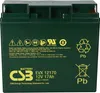 A close-up of a green battery with yellow text and symbols. Podgląd zdjęcia produktu