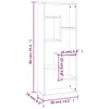 A diagram showing the dimensions of a bookshelf. Produktbild-Vorschau