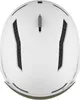 A top-down view of a white ski helmet. Voir les images du produit