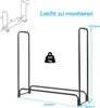 COSTWAY Metalowy stojak na drewno opałowe, stojak na drewno Podgląd zdjęcia produktu 7