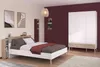 Lit adulte - AALBORG - 140 x 190 cm - Blanc / Chêne - Voir les images du produit 8