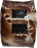 A bag of dark chocolate couverture drops. Produktbild-Vorschau