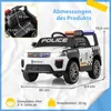 COSTWAY 12V Kinder Elektroauto Polizei, Kinderauto Produktbild-Vorschau 2