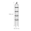 Relaxdays Rankhilfe Obelisk, 2er Set, 188x30 cm, Ranksäule Produktbild-Vorschau 4