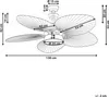 BELIANI Stropný ventilátor so svetlom čierny kovový s Náhľad obrázku produktu 7