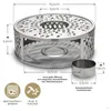 Creano Silver Stövchen "Leaf" aus Edelstahl mit Produktbild-Vorschau 4