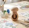 Holz-Nussknacker Fliegenpilz Roh, Decoupage, Buchenholz, Produktbild-Vorschau 3