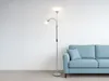 Großer LED Deckenfluter mit Leselampe, Designklassiker Produktbild-Vorschau 3