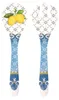Salatbesteck SORRENTO Zitronen L. 28cm weiß blau gelb Produktbild-Vorschau 1