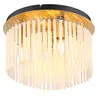 Gouden plafondlamp Gorley met glas Ø 32cm Productafbeelding-voorbeeld 1