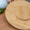SIDCO Drehteller Bambus Drehplatte Servierplatte drehbar XL Produktbild-Vorschau 4