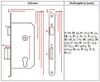 Einsteckschloss Jania 72/55 mit Schlüssel – MP ZW 72K55P Produktbild-Vorschau 3