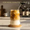 6er Set Matcha Gläser 400ml - Hochwertiges Wellenglas Produktbild-Vorschau 2