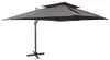 vidaXL Ampelschirm mit Doppeldach Anthrazit 400 x 300 cm Produktbild-Vorschau 8