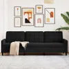 vidaXL 3-Sitzer-Sofa Schwarz 210 cm Samt Produktbild-Vorschau 2