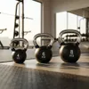 Black Snake Kettlebell Chrom Set 4/6/8 kg gummiert mit Produktbild-Vorschau 2