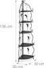 Étagère d'angle en métal Relaxdays, 5 tablettes, L x H x P Voir les images du produit 4