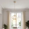 Hängeleuchte Metall Rauchglas D: 15 cm H: max. 150 cm Beige Produktbild-Vorschau 1
