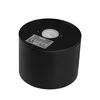 A black cylindrical lamp with a label on its top surface. Náhľad obrázku produktu