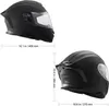 VEVOR Motorradhelm, Vollgesicht, Smart Street ABS & Produktbild-Vorschau 7
