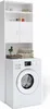 A white washing machine cabinet with shelves and doors, placed in front of a white background. Náhled obrázku produktu