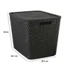 Korb "tressy" aus schwarzem kunststoff 28l - 5 five simply Produktbild-Vorschau 3