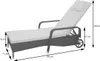 Poly-Rattan Bain de soleil Carrara, Relax chaise longue de Voir les images du produit 10