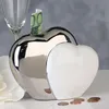 Casablanca Spardose Hearts weiss/silber,Ker. H.13cm  Höhe: Produktbild-Vorschau 2
