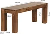 FineBuy Panca da sala da pranzo 120 cm in legno massello Anteprima dell’immagine prodotto 5