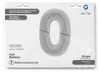 Riesenzahl Giant - Folienballon 64"/162cm - Silber Zahl: 0 Produktbild-Vorschau 2