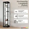 K-Möbel Glasvitrine stehend in Schwarz (176x37x33cm) mit 4 Produktbild-Vorschau 2