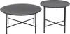 Set aus 2 Garten-Couchtischen aus Metall - Schwarz - NIKAO Produktbild-Vorschau 1
